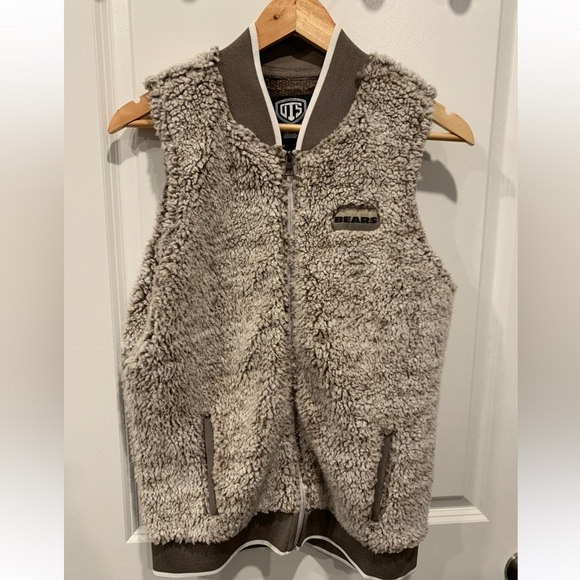 OTS NFL Chicago Bears Women's Sherpa Vest Medium - Picture 1 of 5